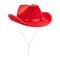 Felt Red Cowgirl Hat for Women and Men, Costume Accessories (14.8 x 10.6 x 5.9 Inches)